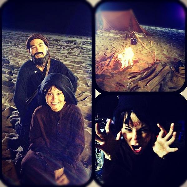 ภาพล่าสุดจากกองถ่ายละครฟ้าจรดทราย ตุ้ย-ขวัญ จัดเต็ม