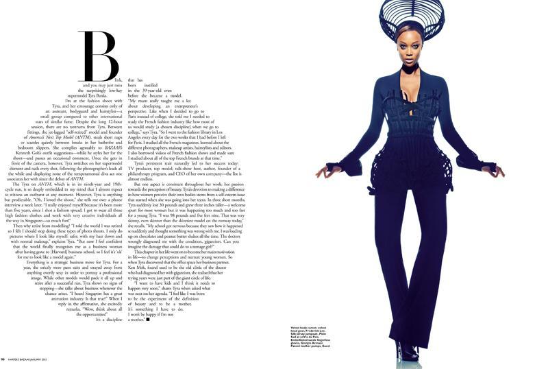 Tyra Banks @ Harper's Bazaar Singapore January 2013