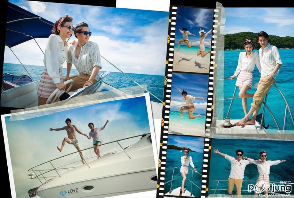 กอล์ฟ-พิชญะ & เต้ย-จรินทร์พร @ HONEYMOON+TRAVEL no.127 December 2012