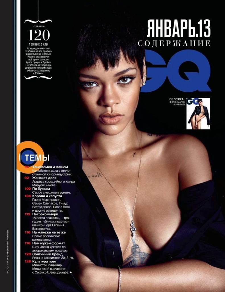 Rihanna @ GQ Russia January 2013