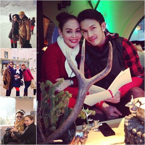 หวานชื่น! อั้ม ควง นัท สวีทกลางหิมะในสวิตเซอร์แลนด์