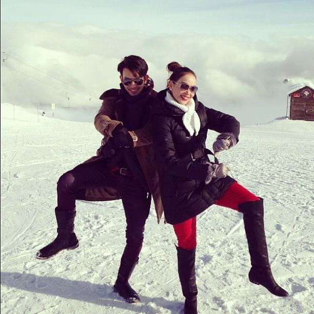 หวานชื่น! อั้ม ควง นัท สวีทกลางหิมะในสวิตเซอร์แลนด์