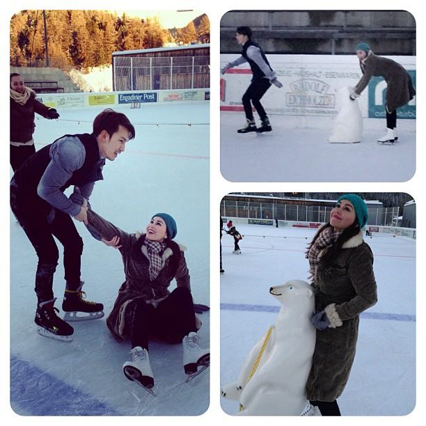 หวานชื่น! อั้ม ควง นัท สวีทกลางหิมะในสวิตเซอร์แลนด์