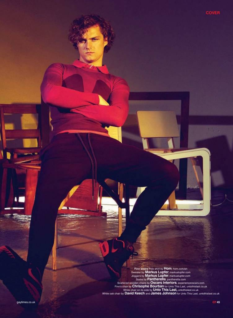 Finn Jones @ Gay Times Magazine February 2013