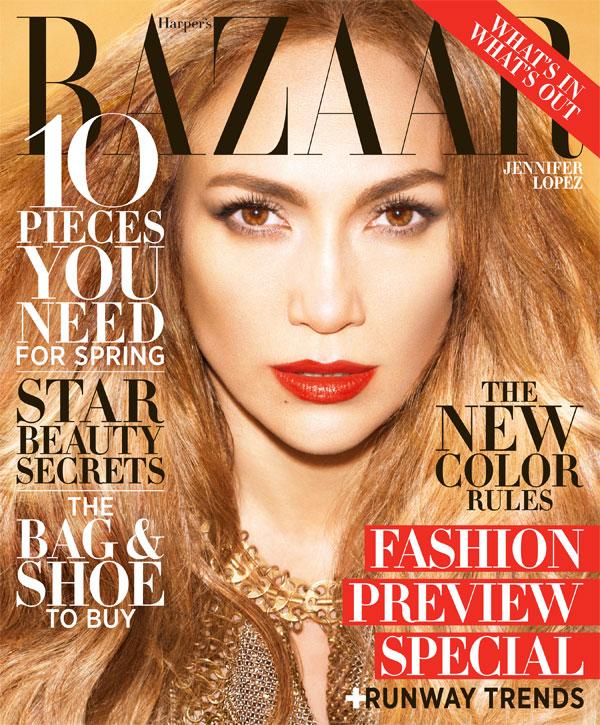 Jennifer Lopez  @ Harper's Bazaar US February 2013