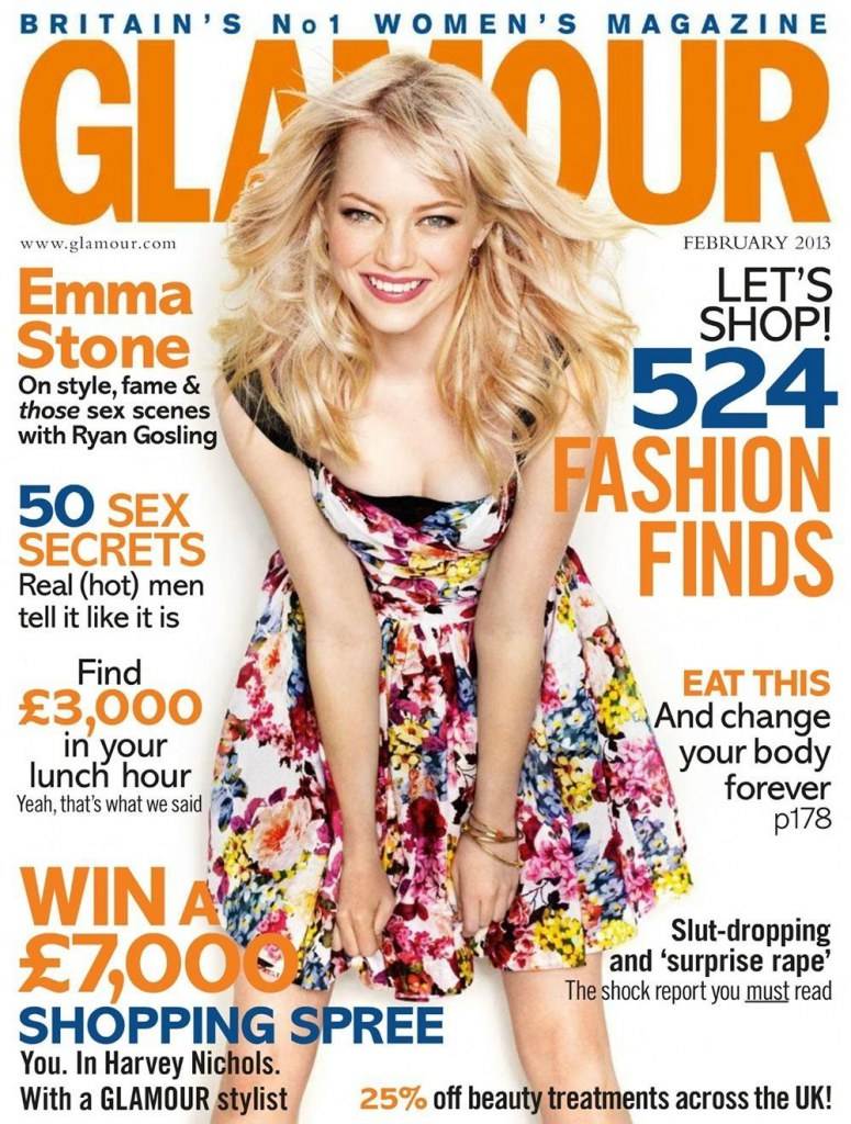 Emma Stone @ Glamour UK February 2013