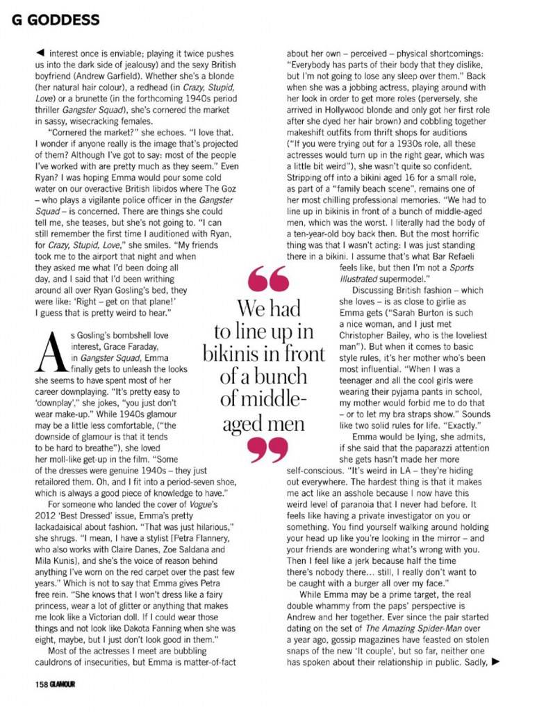 Emma Stone @ Glamour UK February 2013