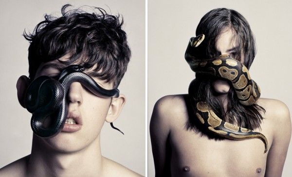 แฟชั่น บิวตี้ช็อต นู๊ด กับ งู แสนสยิว