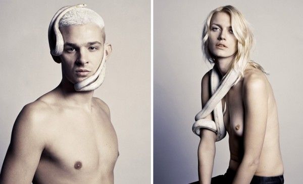 แฟชั่น บิวตี้ช็อต นู๊ด กับ งู แสนสยิว