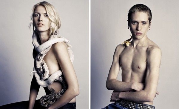 แฟชั่น บิวตี้ช็อต นู๊ด กับ งู แสนสยิว