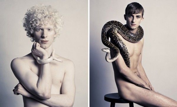 แฟชั่น บิวตี้ช็อต นู๊ด กับ งู แสนสยิว