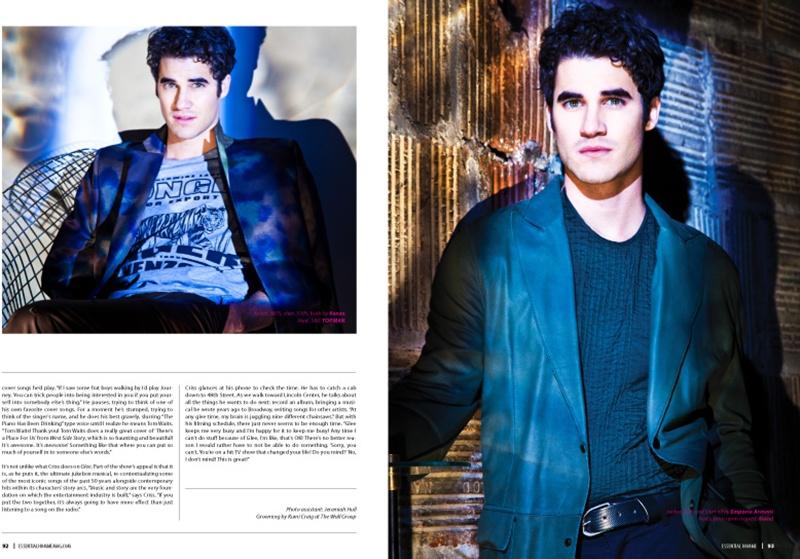Darren Criss @  Essential Homme January/February 2013