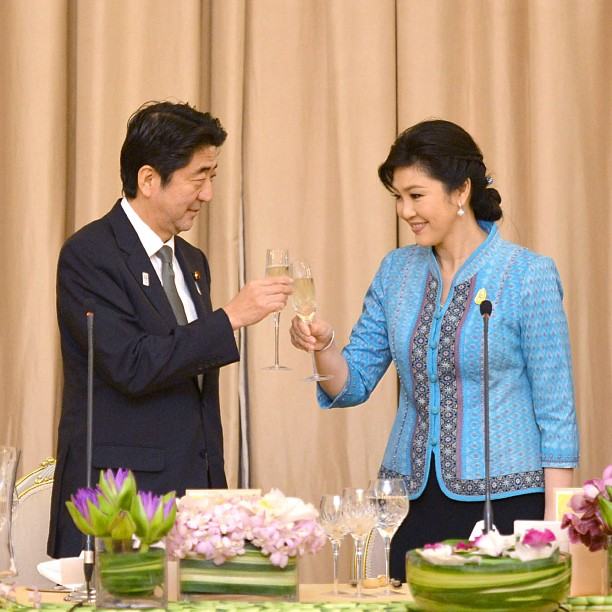 ภาพนายกรัฐมนตรีญี่ปุ่นเยือนไทยเป็นครั้งแรกในรอบ11ปี