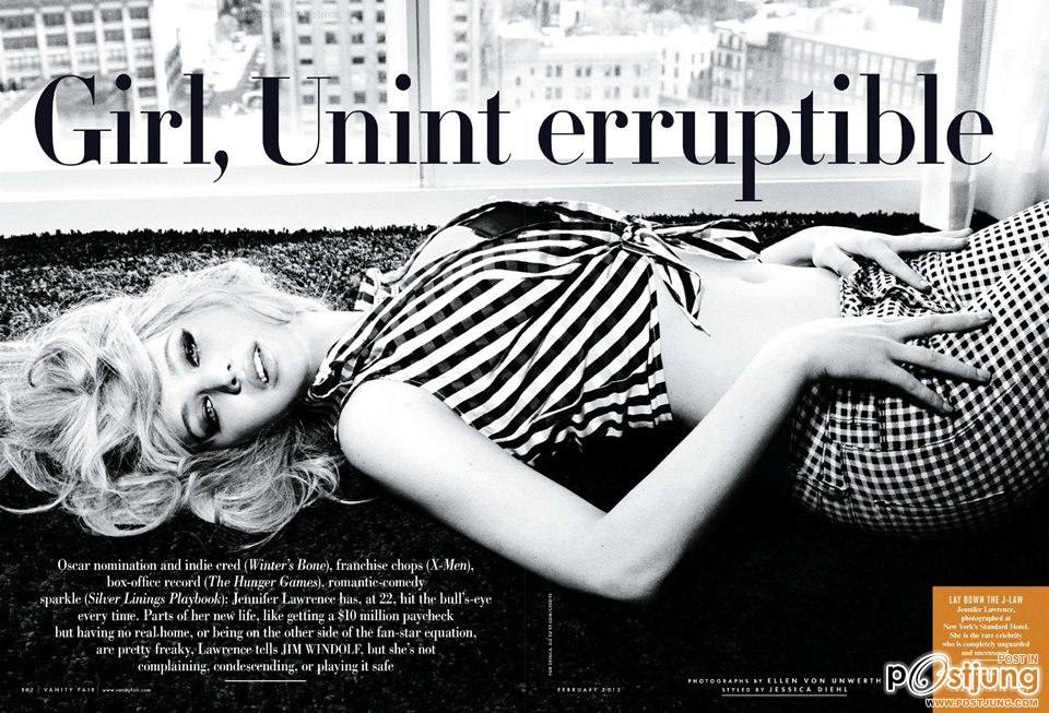 Jennifer Lawrence @ Vanity Fair February 2013