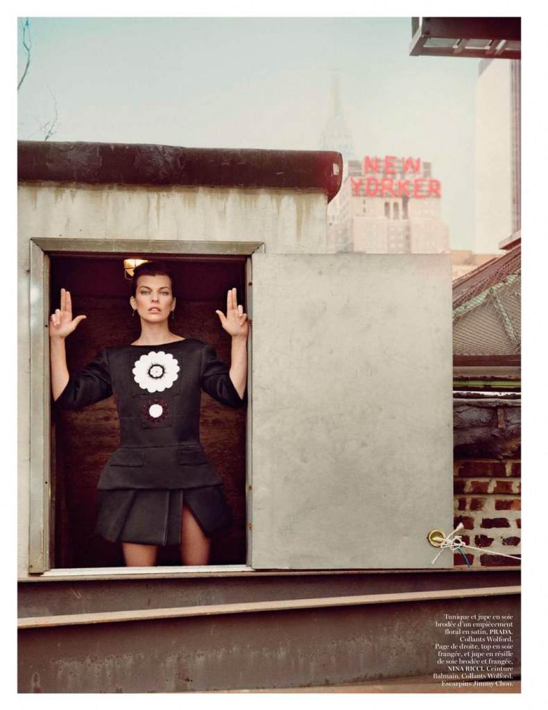 Milla Jovovich @ Vogue Paris February 2013