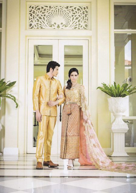 แฟชั่น ชุดไทยแต่งงานสวย ๆ ในโทนสีพาสเทลอ่อน ๆ