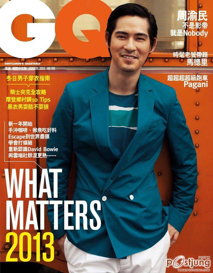 Vic Zhou @ GQ Taiwan no.196 January 2013