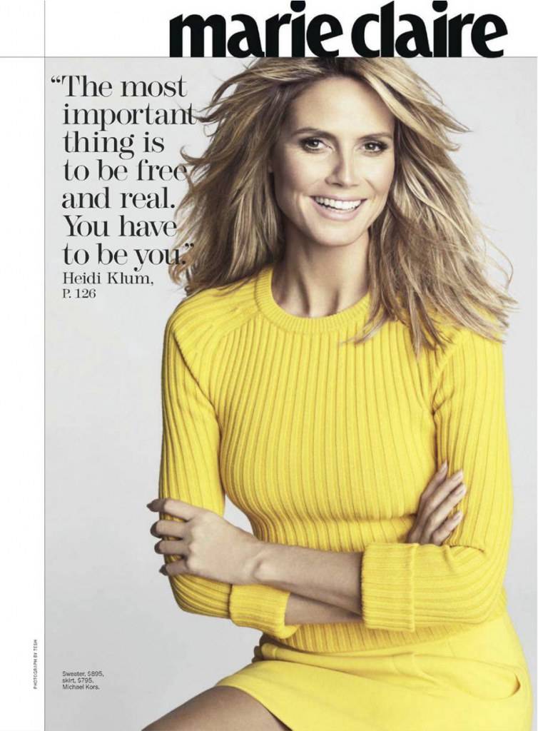 Heidi Klum @ Marie Claire USA February 2013