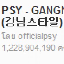 PSY - GANGNAM STYLE (강남스타일) M/V  มียอด view 1,230,024,052 สูงที่สุดในโลก เลย เริ่ด