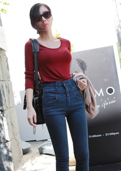 แฟชั่น กางเกงเอวสูง สำหรับ สาวๆ