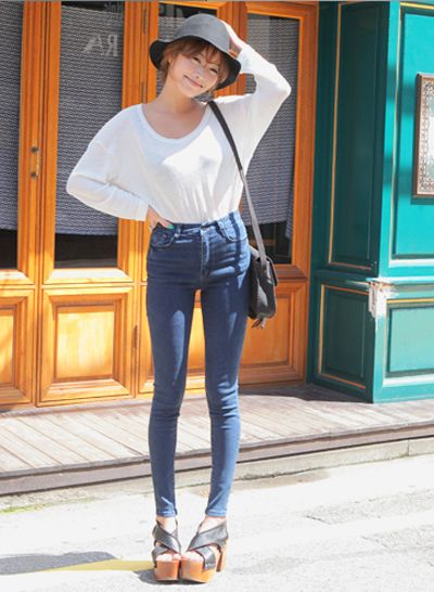 แฟชั่น กางเกงเอวสูง สำหรับ สาวๆ