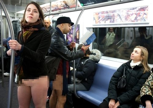 “No Underwear Subway Ride”