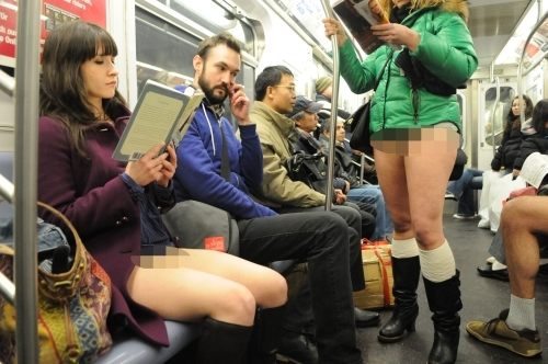“No Underwear Subway Ride”