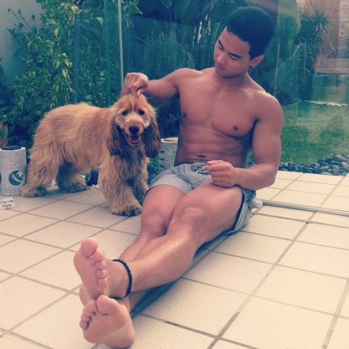 sexy with dog