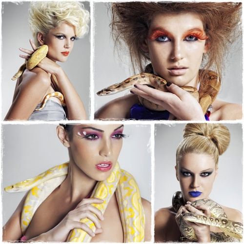ไฮแฟชั่น บิวตี้ช็อต กับงู จาก Greece next top model