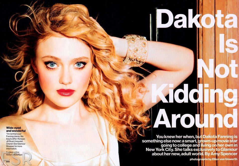 Dakota Fanning @ Glamour USA March 2013