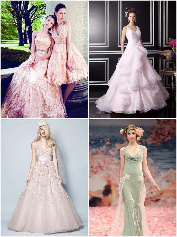 แฟชั่น สวยหวานกับชุดเจ้าสาว ด้วยสีพาสเทล หรู ๆ