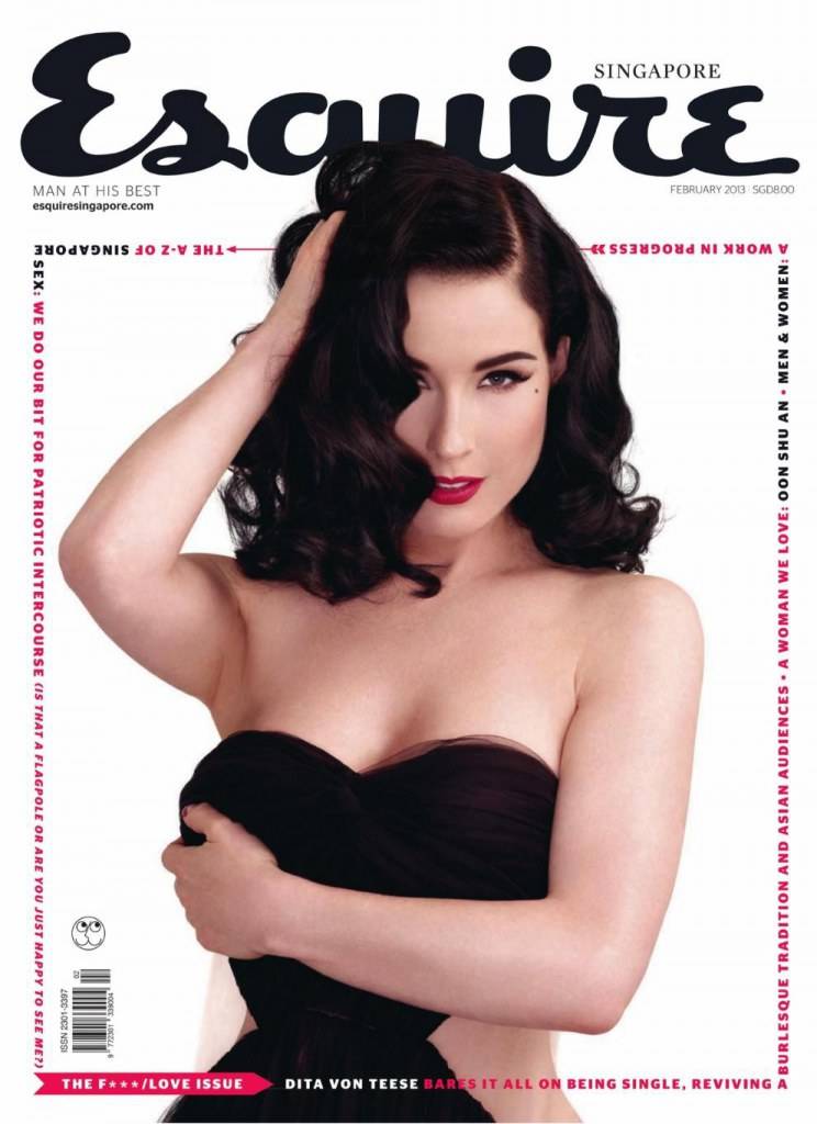 Dita Von Teese @ Esquire Singapore February 2013