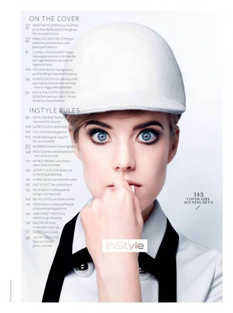 Agyness Deyn @ InStyle UK March 2013