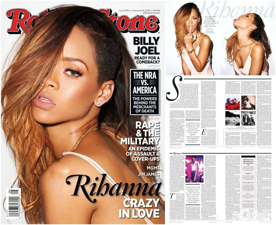 Rihanna @ Rolling Stone February 2013