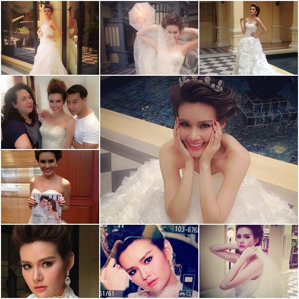 ญาญ่าญิ๋ง กับชุดแต่งงาน หวานหยดย้อย จาก Finale Wedding Magazine