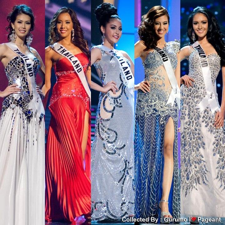 Miss Thailand Swimsuit and Evening Gown Presentation Show : Miss Universe 2008 - 2012