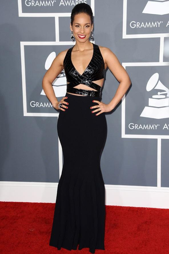 Alicia Keys dress by Azzedine Alaia