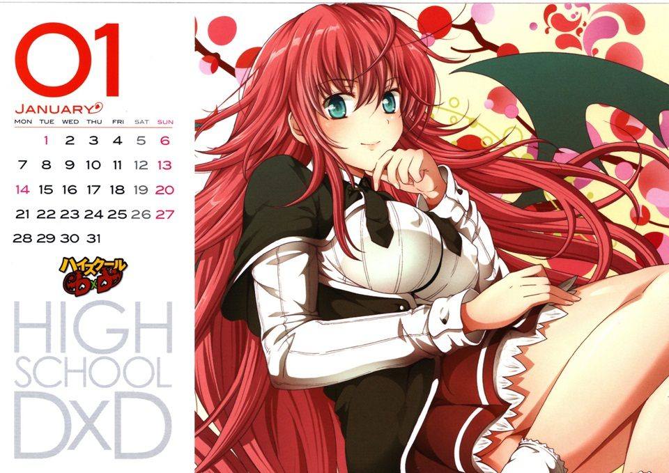 High School DxD - Official Calendar 2013
