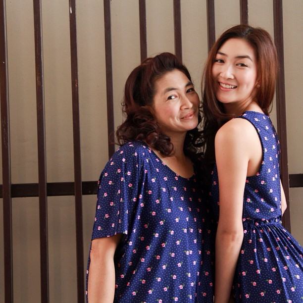 คู่แม่ลูกสุดน่ารัก แพนเค้ก และคุณแม่