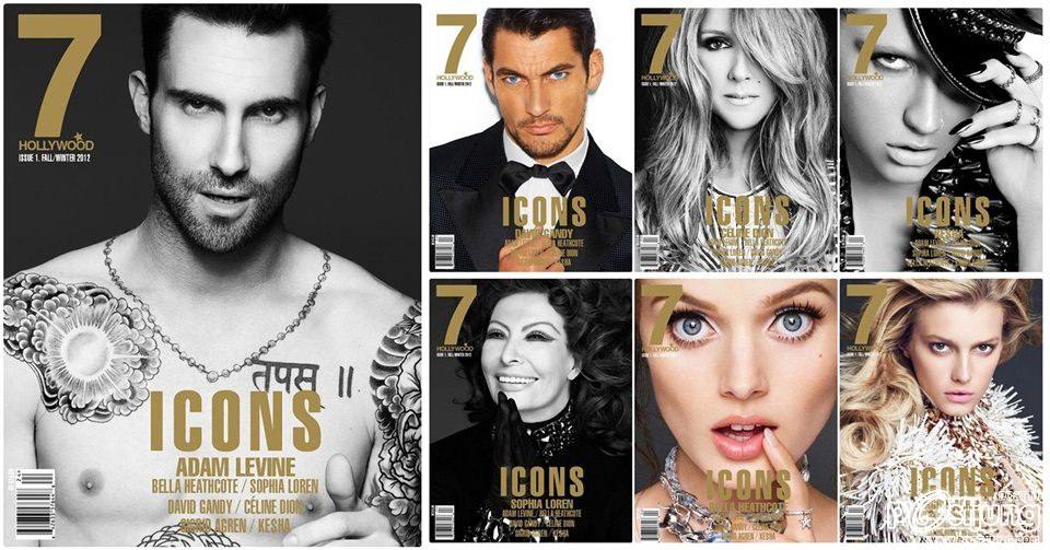 Seven Covers of 7 Hollywood Issue 1 Fall Winter 2012