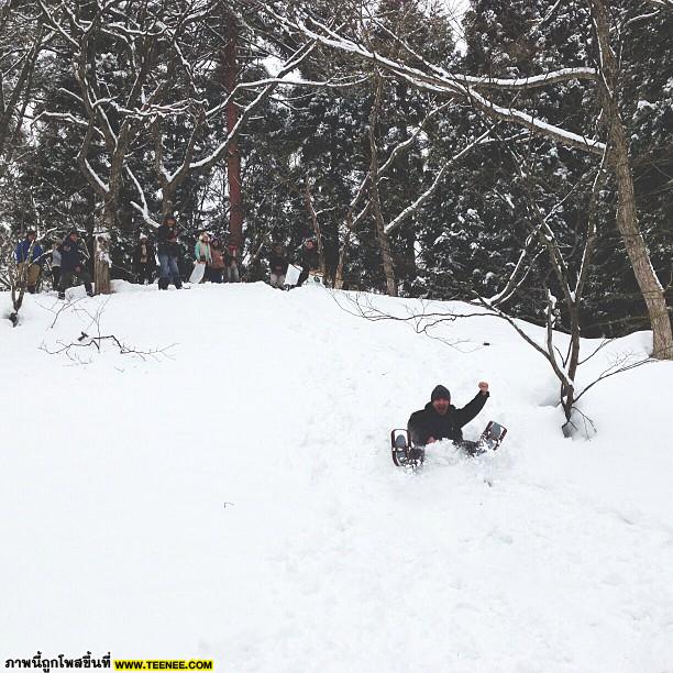 ตาม'เต้ย จริญพร' ไปตะลุย หิมะ
