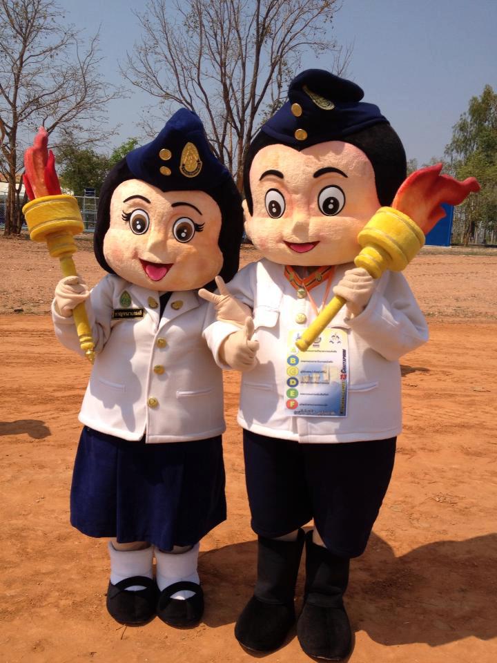 น้องแก้วน้องเพชร มาสคอต กีฬากาญจนาเกมส์แห่งประเทศไทย ครั้งที่ 13