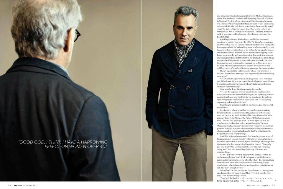 Daniel Day-Lewis @ Esquire Middle East February 2013