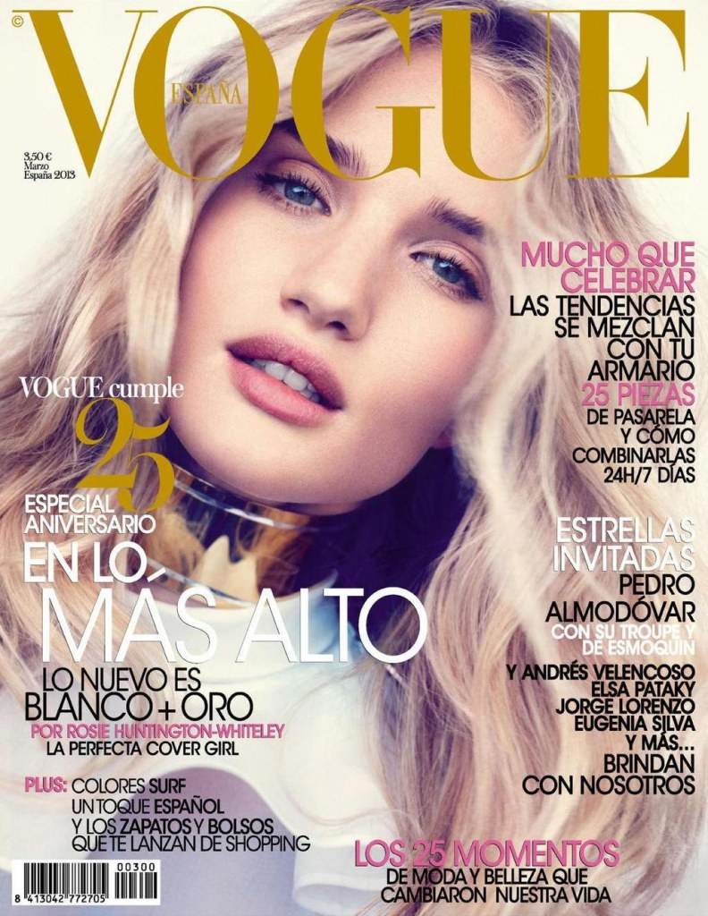 Rosie Huntington-Whiteley @ Vogue Spain March 2013