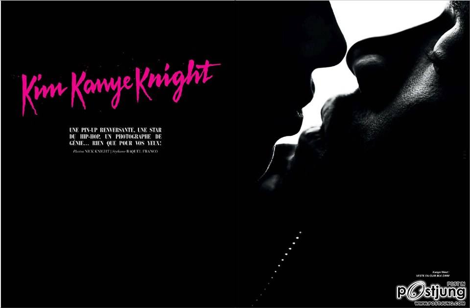 Kim Kardashian & Kanye West @ L'Officiel Hommes Paris Spring 2013