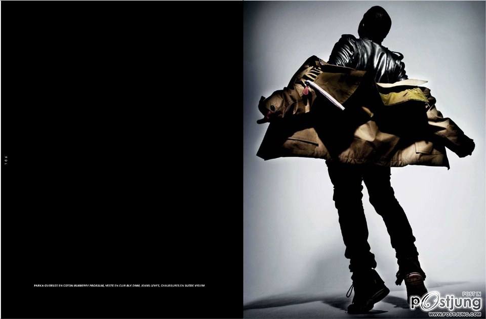 Kim Kardashian & Kanye West @ L'Officiel Hommes Paris Spring 2013
