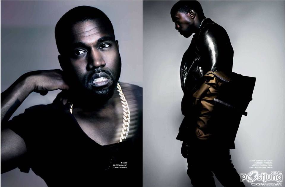Kim Kardashian & Kanye West @ L'Officiel Hommes Paris Spring 2013