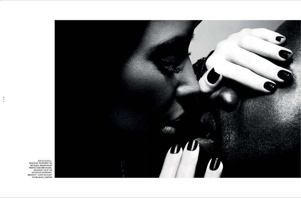 Kim Kardashian & Kanye West @ L'Officiel Hommes Paris Spring 2013