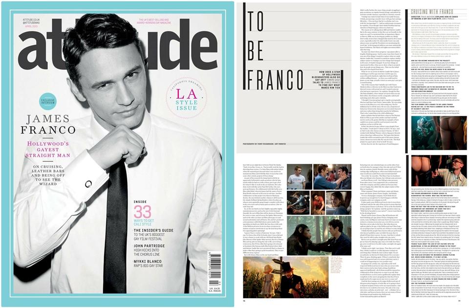 James Franco @ Attitude UK April 2013