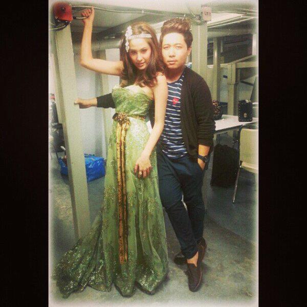 บอย ปกรณ์ กับ ขวัญ อุษามณี ในงานเปิดตัวภาพยนตร์ แจ๊คผู้สยบยักษ์ Jack the Giant Slayer